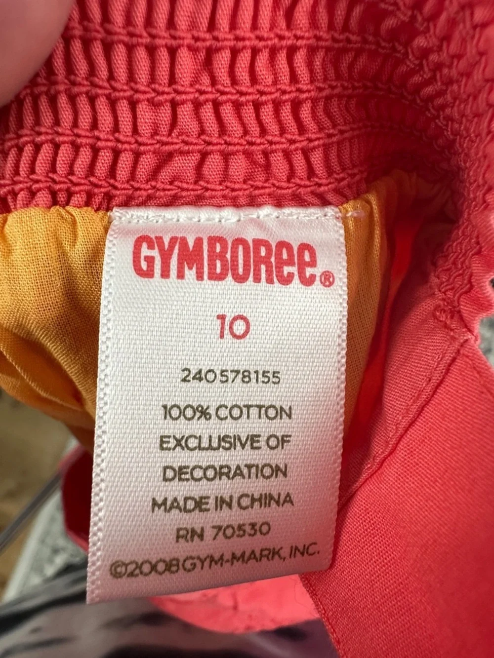 Gymboree Red Eyelet Halter Dress Girls Size 10 Floral Accent Summer Party